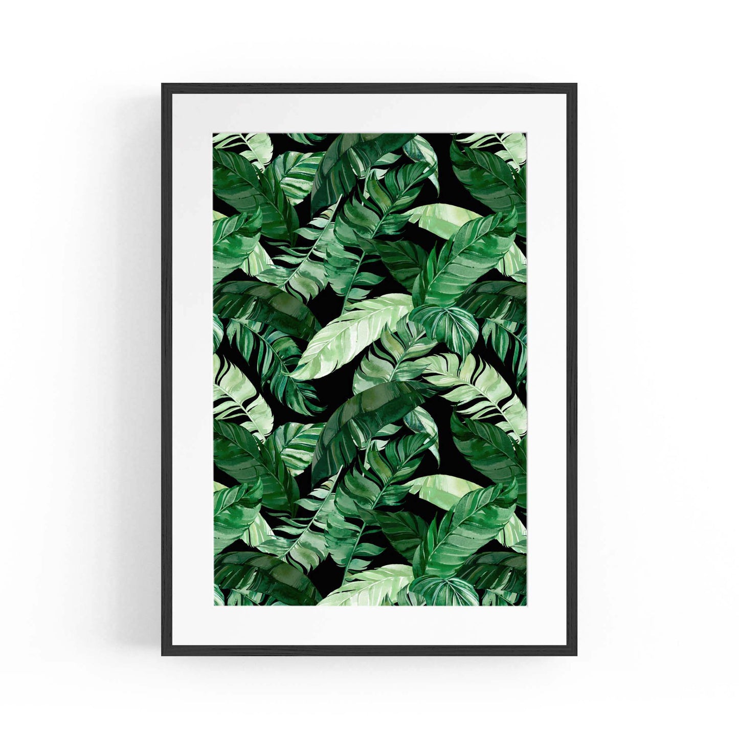 Tropical Leaf Pattern Green Plant Leaves Wall Art #2 - The Affordable Art Company
