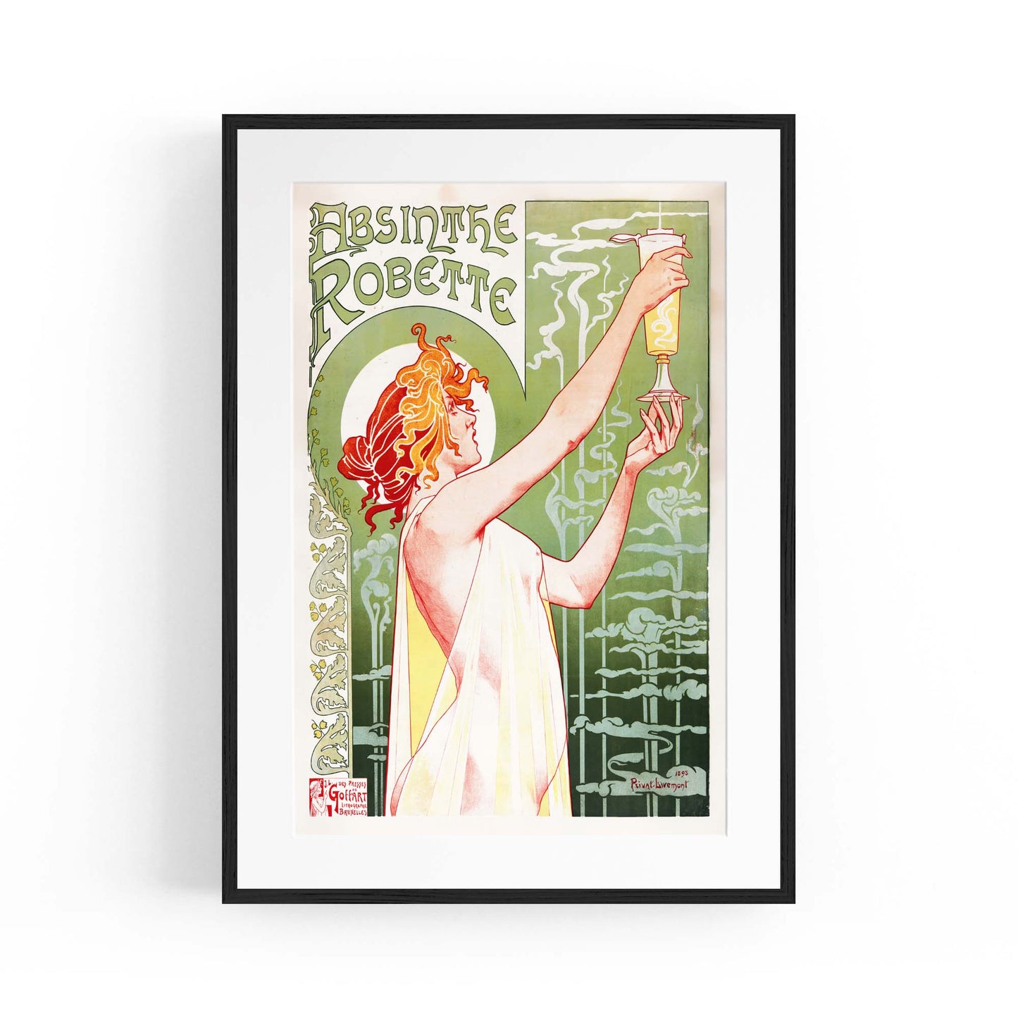 French Absinthe Vintage Advert Bar Cafe Wall Art - The Affordable Art Company