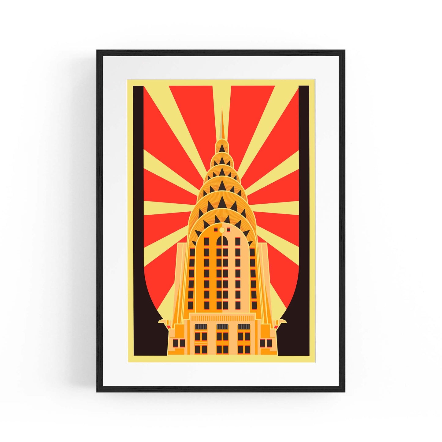 Art Deco Chrysler Building Vintage New York Wall Art - The Affordable Art Company