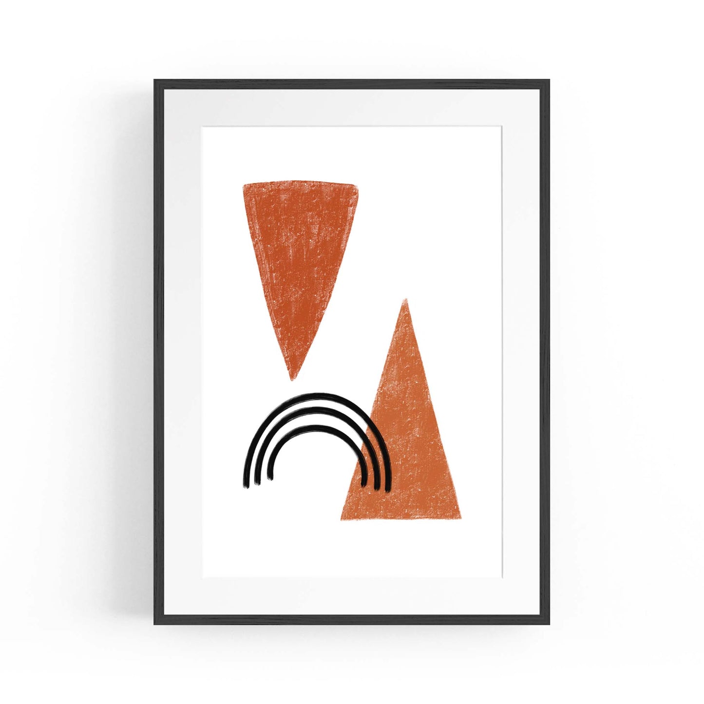 Modern Abstract Shape Minimal Retro Wall Art #4 - The Affordable Art Company