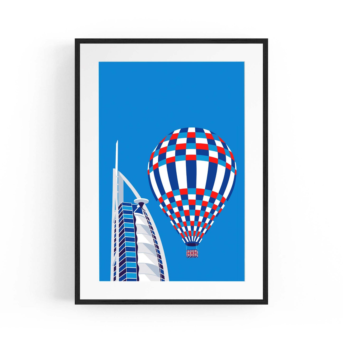 Retro Dubai UAE World Travel Vintage Wall Art #2 - The Affordable Art Company