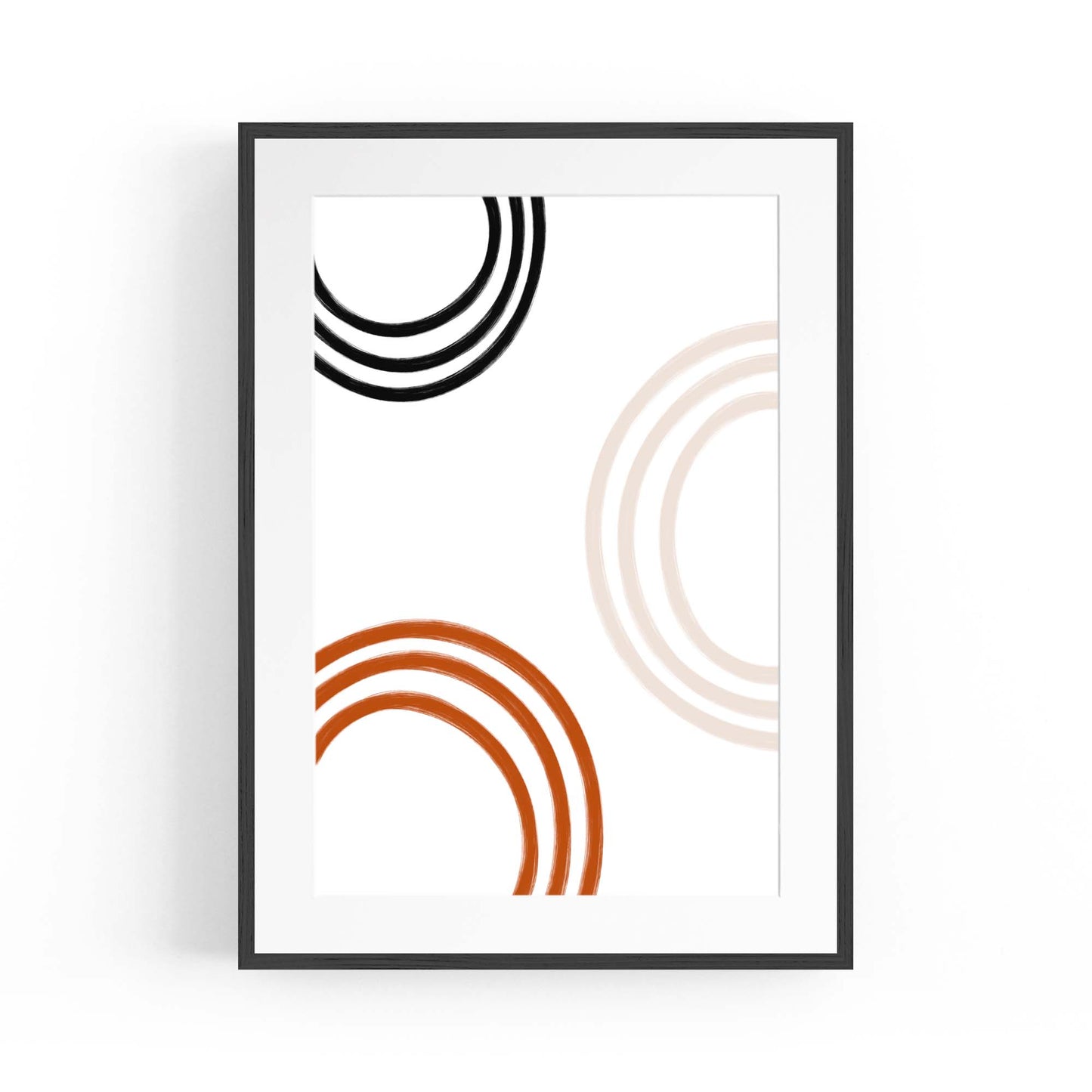 Modern Abstract Shape Minimal Retro Wall Art #12 - The Affordable Art Company