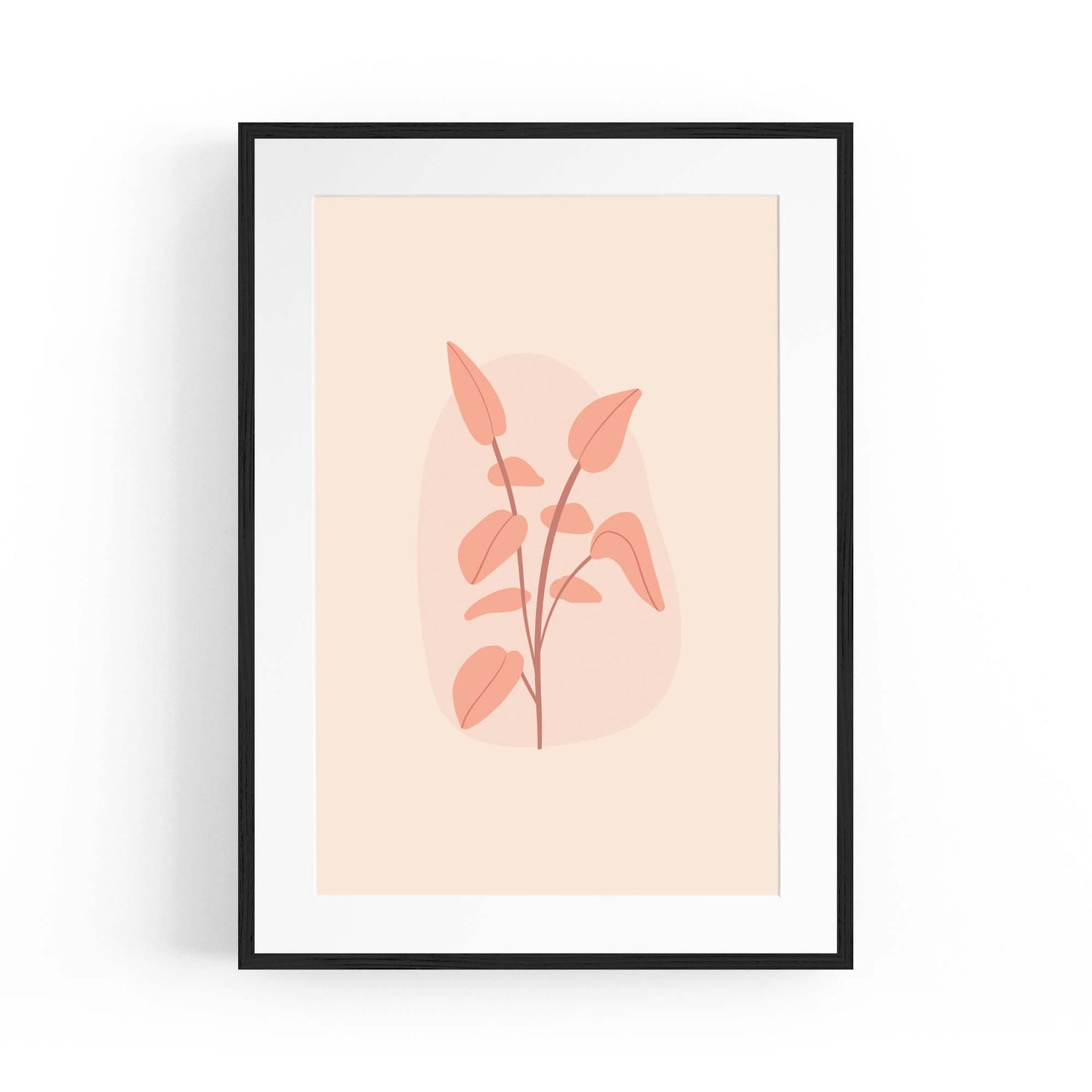 Minimal Plant Abstract Retro Kitchen Wall Art #5 - The Affordable Art Company