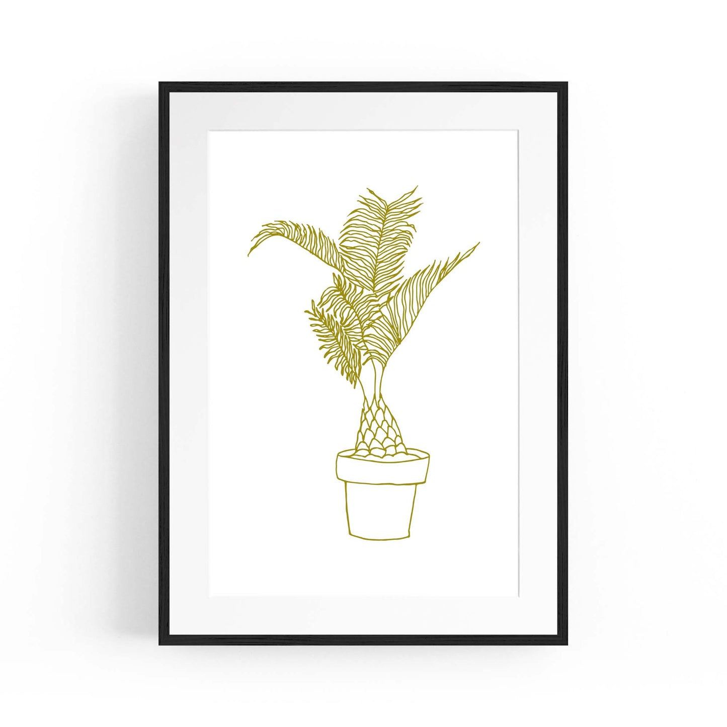 Abstract House Plant Minimal Living Room Wall Art #23 - The Affordable Art Company