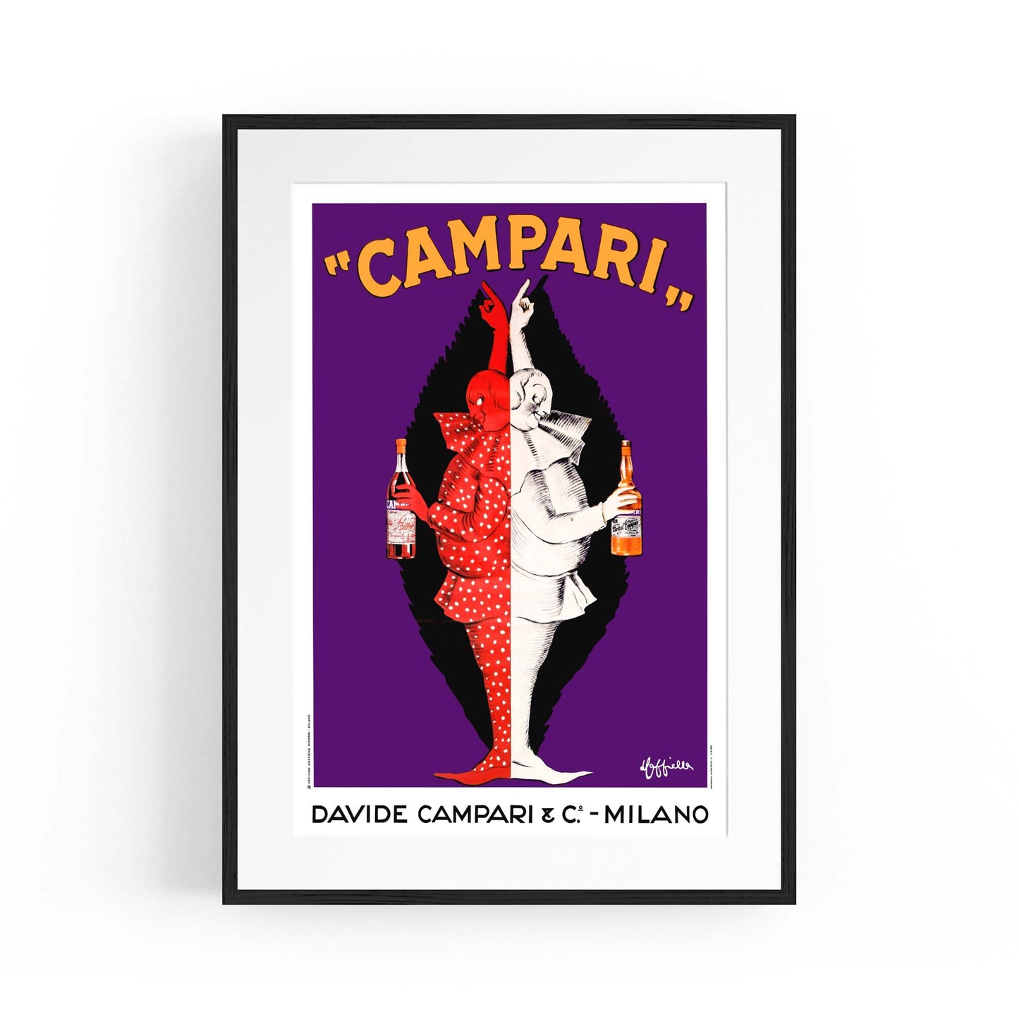 Vintage Campari Advert Italian Restaurant Wall Art #1 - The Affordable Art Company