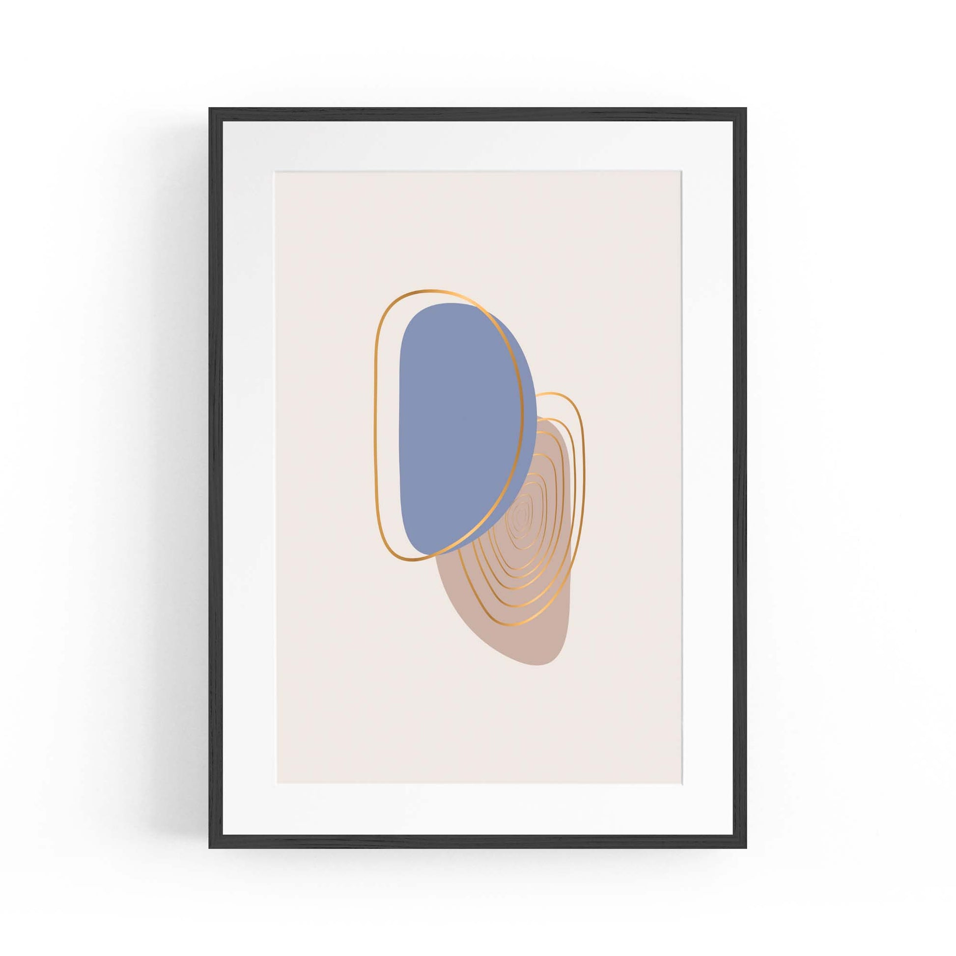 Pale Abstract Shapes Wall Art #6 - The Affordable Art Company
