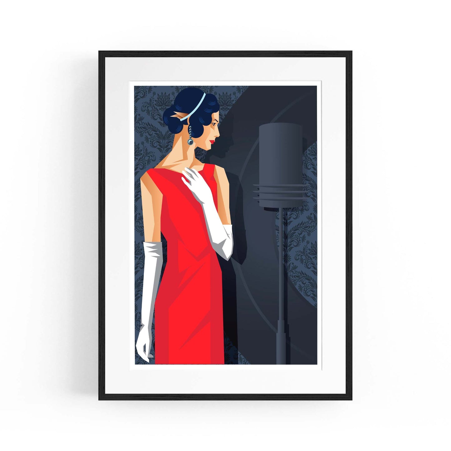 Art Deco New York Fashion Retro Vintage Wall Art #5 - The Affordable Art Company