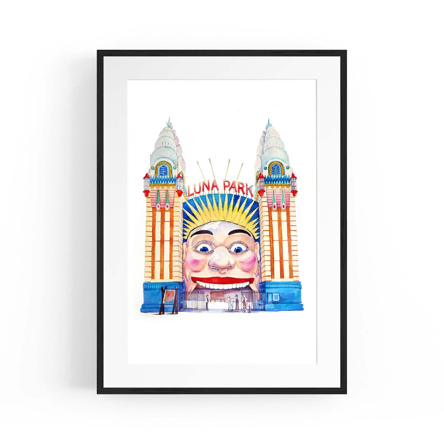 Luna Park, Sydney Painting Landmark Wall Art - The Affordable Art Company