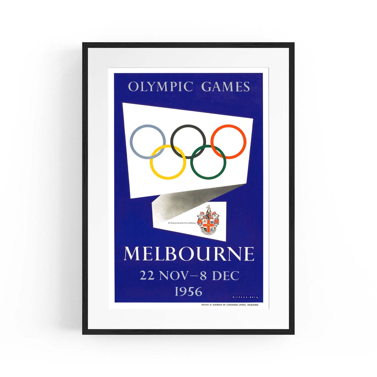 Olympic Games Melbourne (1956) Vintage Wall Art #1 - The Affordable Art Company