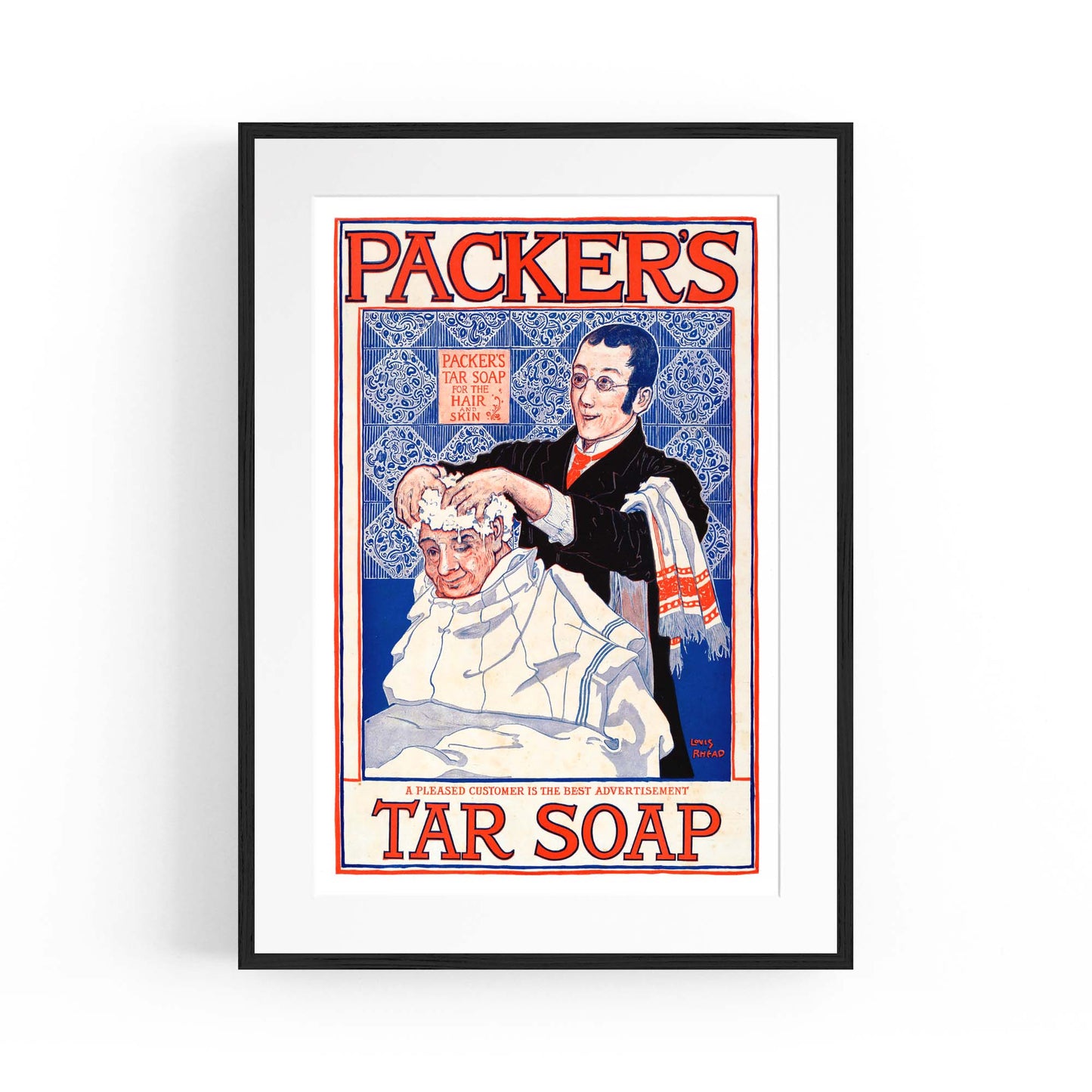 Packers Tar Soap Laundry Vintage Advert Wall Art - The Affordable Art Company