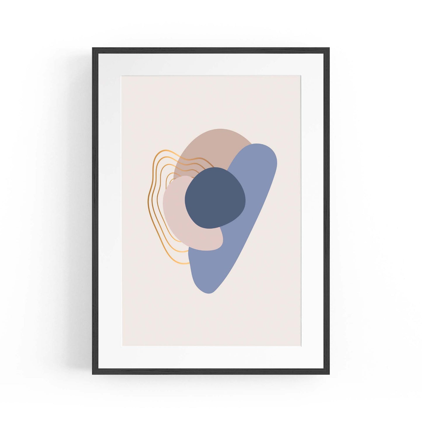 Pale Abstract Shapes Wall Art #8 - The Affordable Art Company