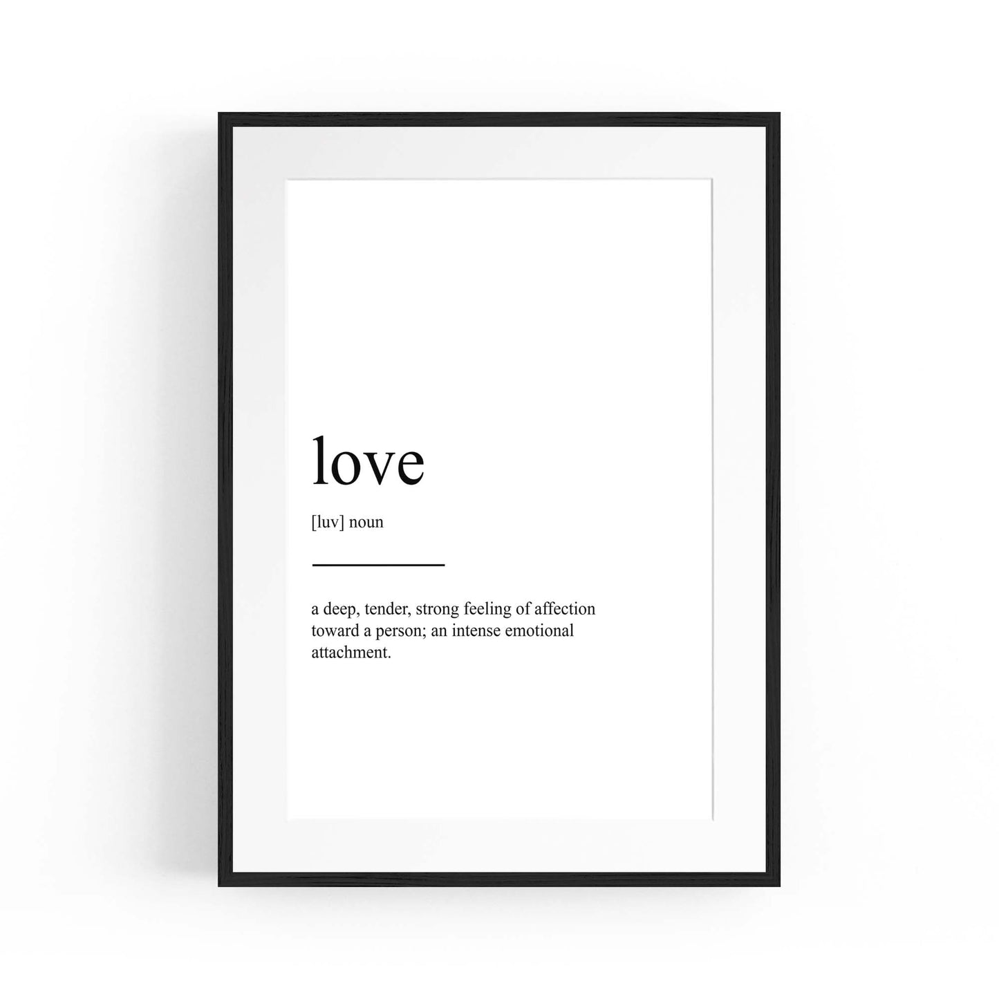 Love Dictionaly Definition Valentines Wall Art - The Affordable Art Company