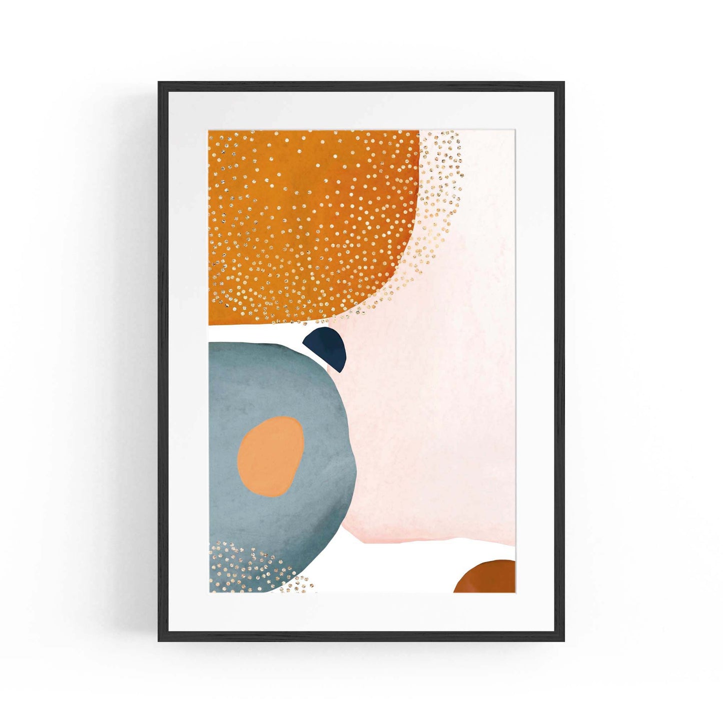 Minimal Pastel Abstract Retro Painting Wall Art #4 - The Affordable Art Company