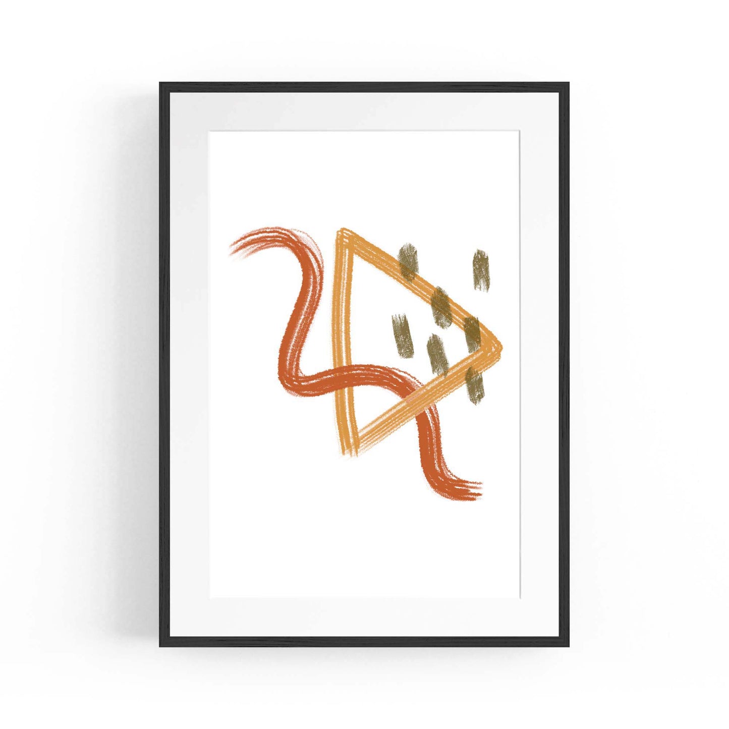 Shaped Abstract Minimal Wall Art - The Affordable Art Company