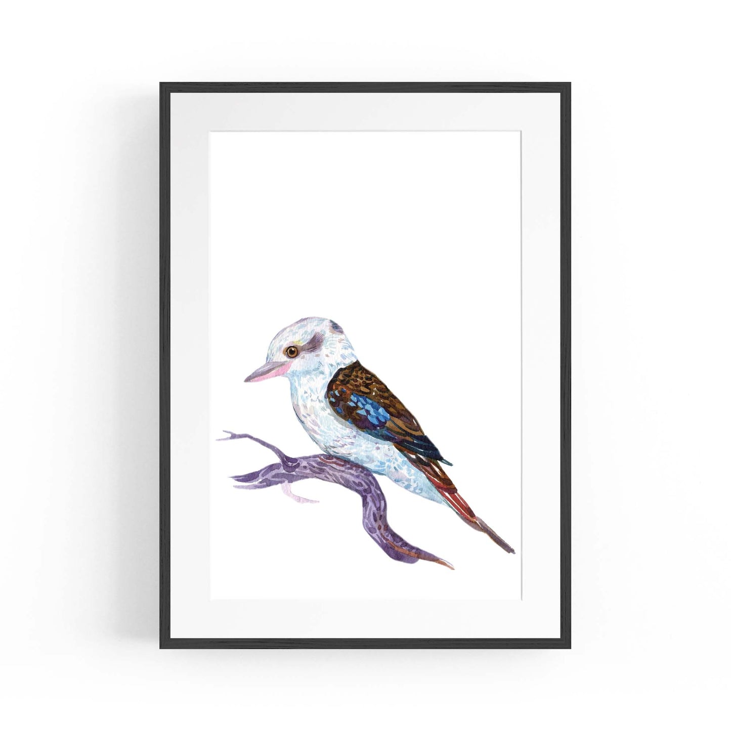 Kookaburra Australian Bird Nursery Painting Wall Art - The Affordable Art Company