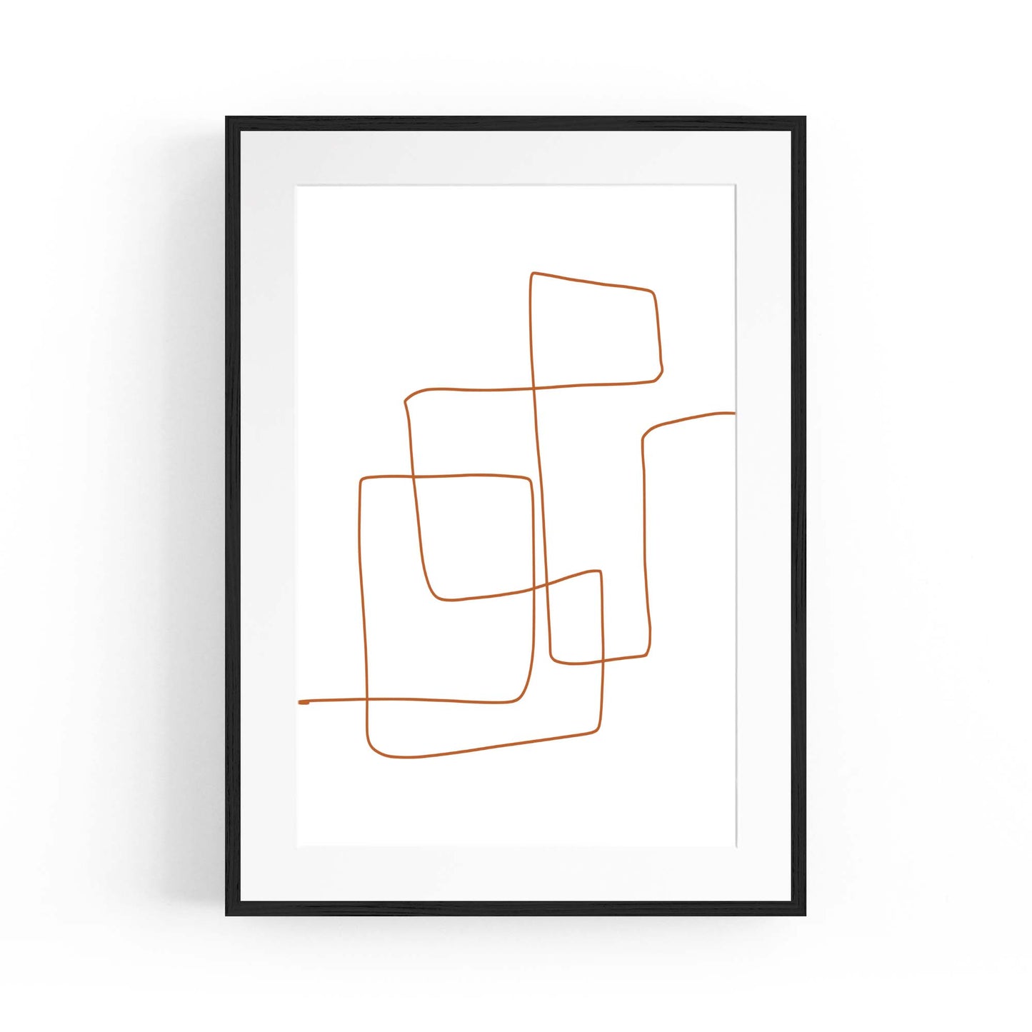 Minimal Line Drawing Abstract Wall Art #10 - The Affordable Art Company