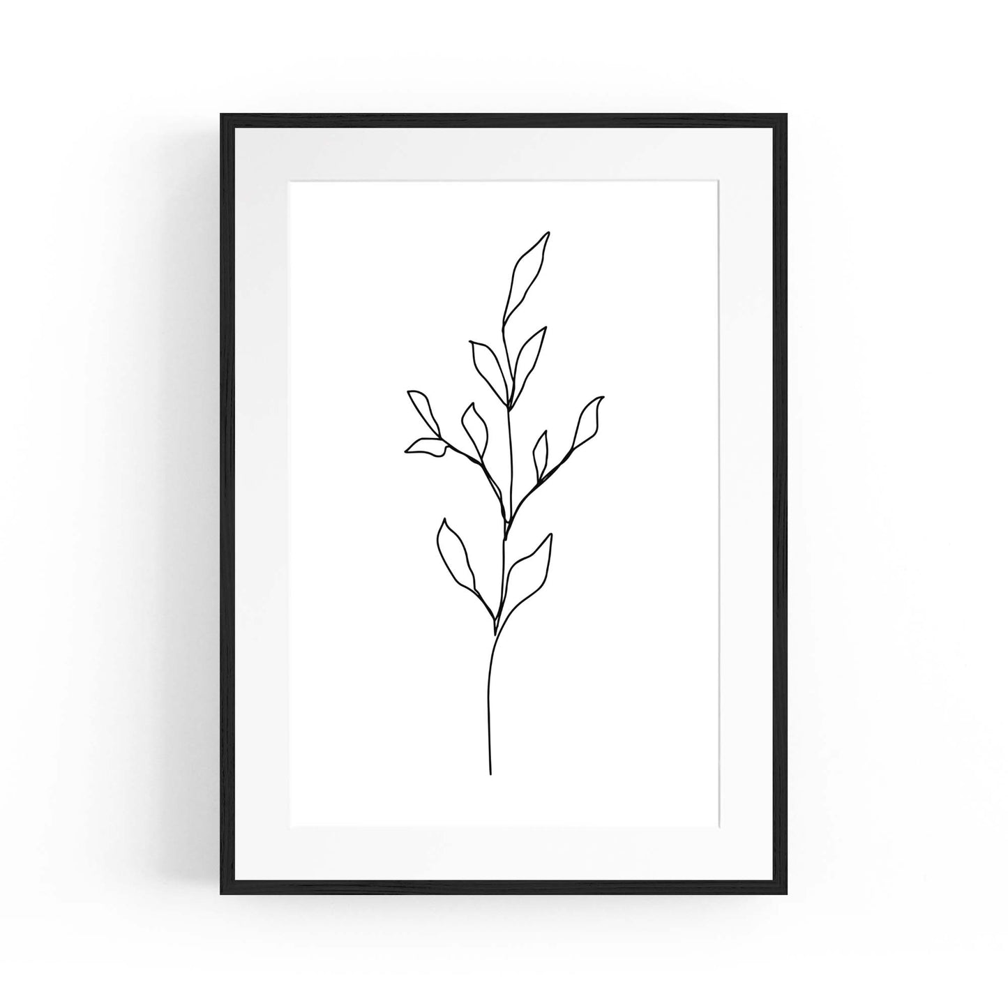 Minimal Floral Drawing Flower Abstract Wall Art #41 - The Affordable Art Company