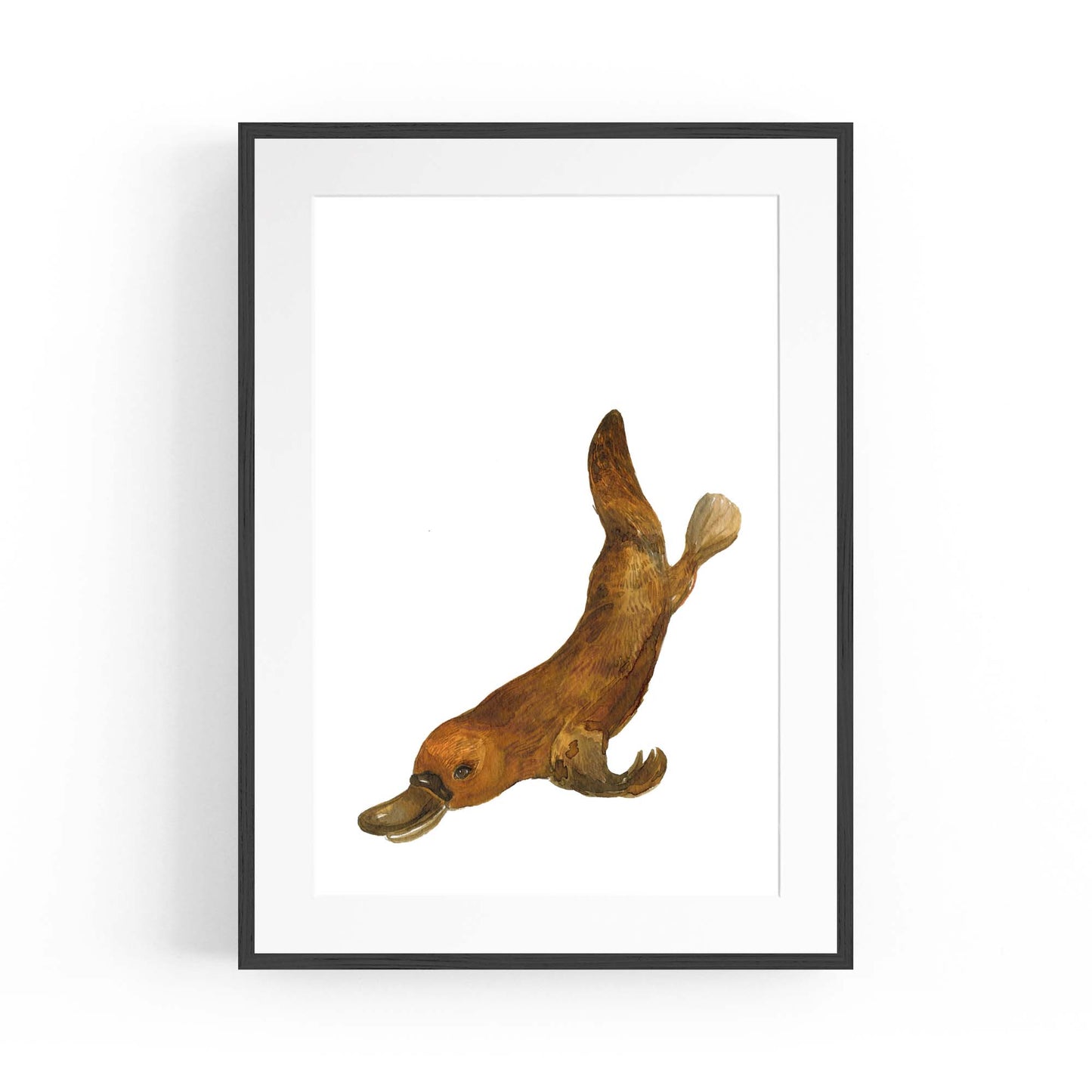 Australian Platypus Painting Animal Nursery Wall Art - The Affordable Art Company