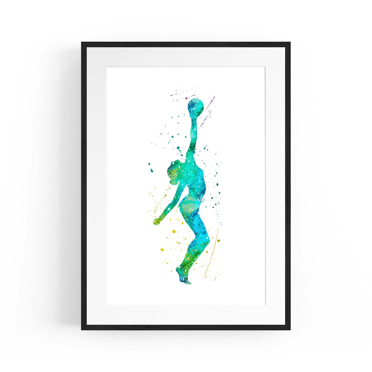 Gymnast Dance Girls Bedroom Gymnastics Wall Art #1 - The Affordable Art Company