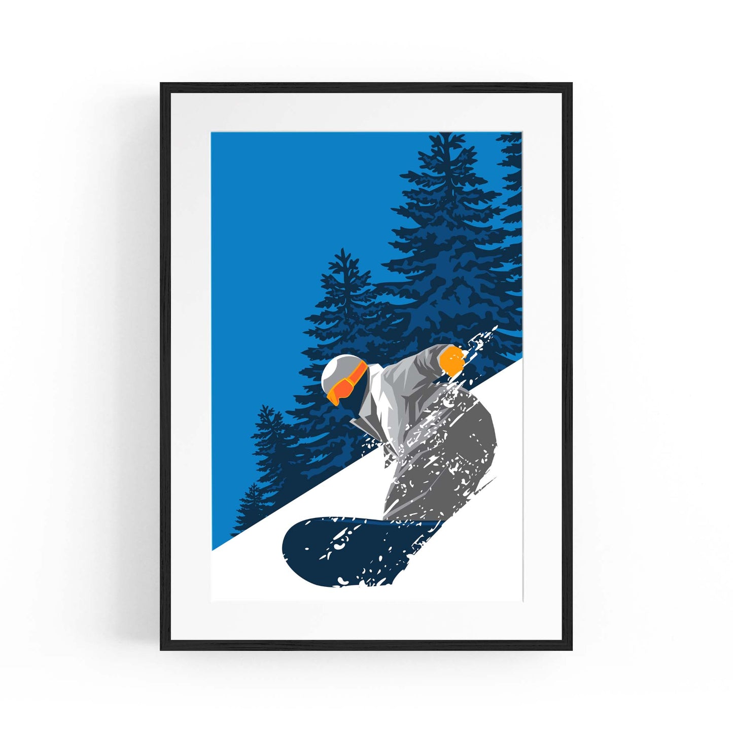 Retro Snowboard Vintage Winter Cabin Wall Art #2 - The Affordable Art Company