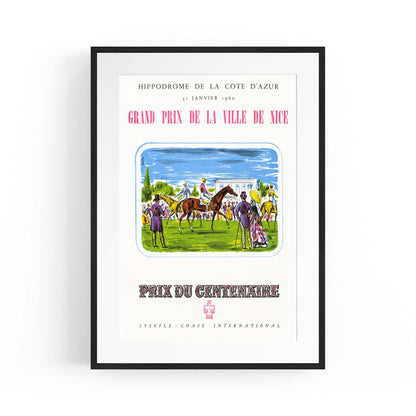 French Horse Racing Vintage Sports Advert Wall Art - The Affordable Art Company