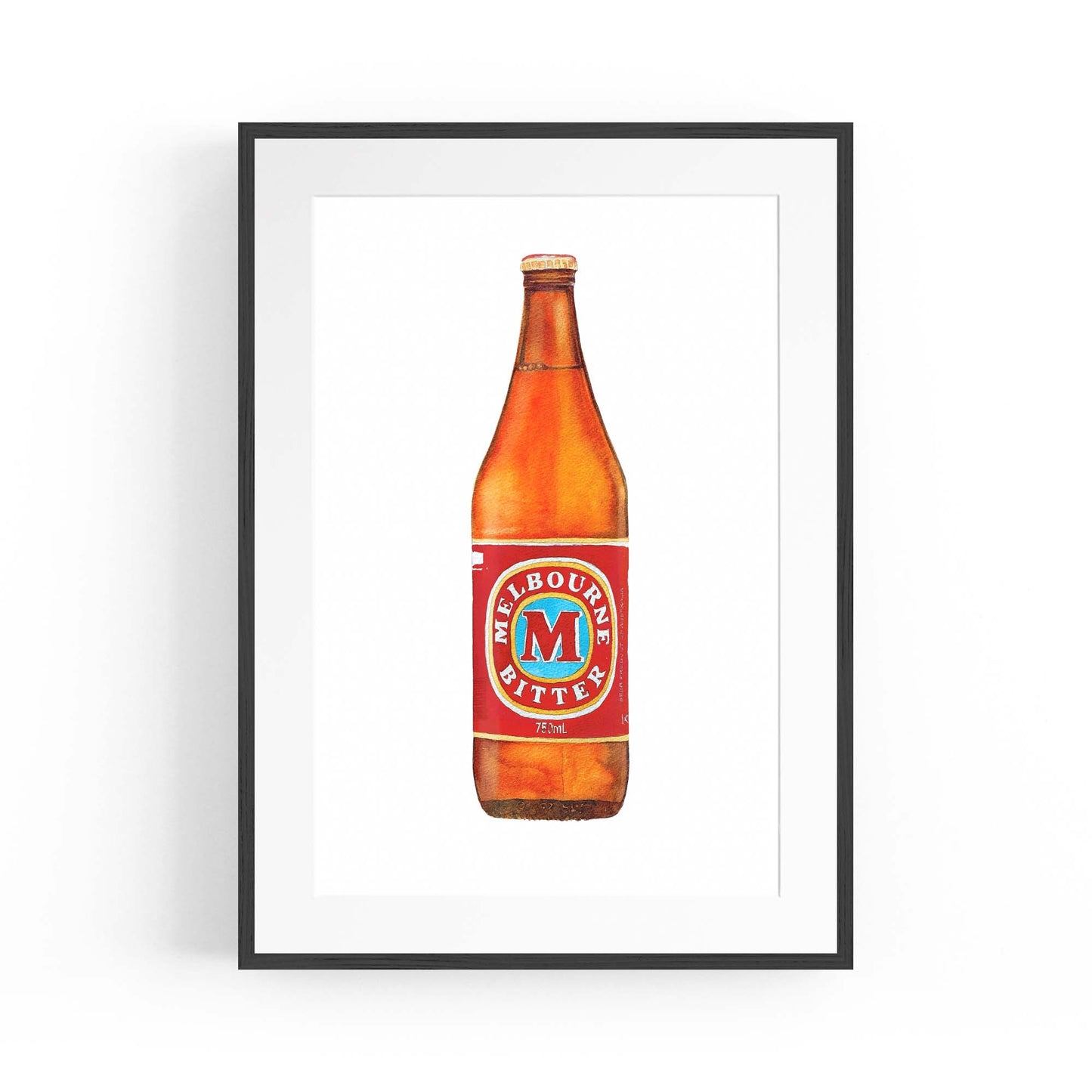 Melbourne Bitter Longneck Painting Wall Art - The Affordable Art Company