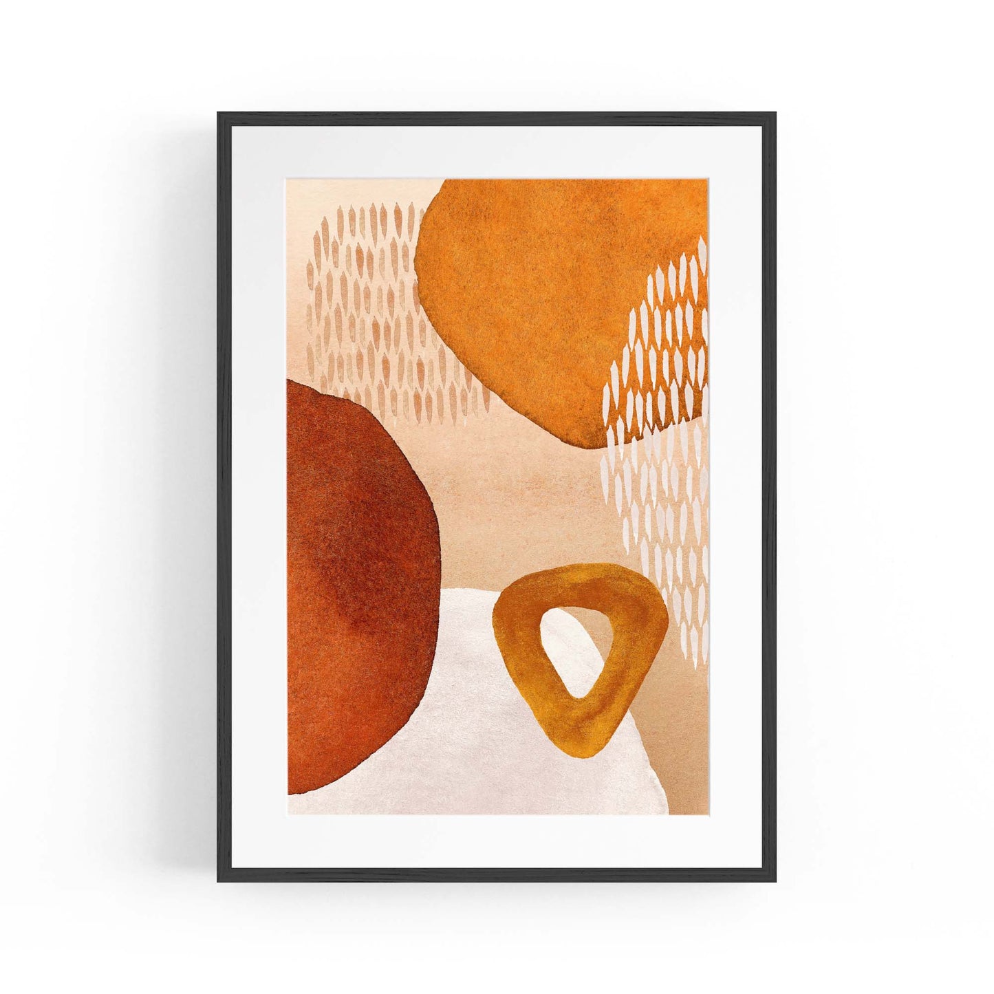 Abstract Modern Watercolour Shapes Painting Wall Art #5 - The Affordable Art Company