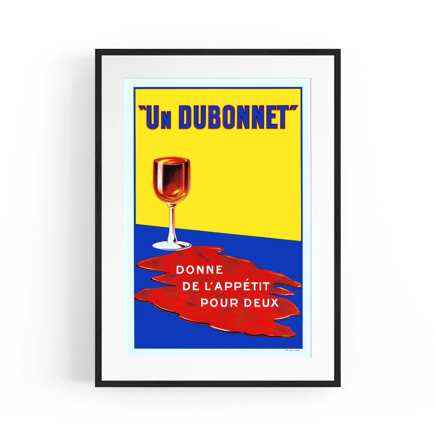 Dubonnet Aperitif Vintage Alcohol Advert Wall Art - The Affordable Art Company