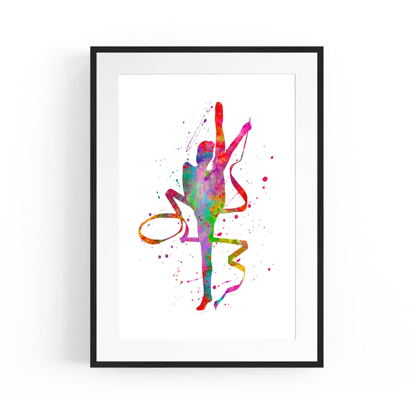 Gymnast Dance Girls Bedroom Gymnastics Wall Art #3 - The Affordable Art Company
