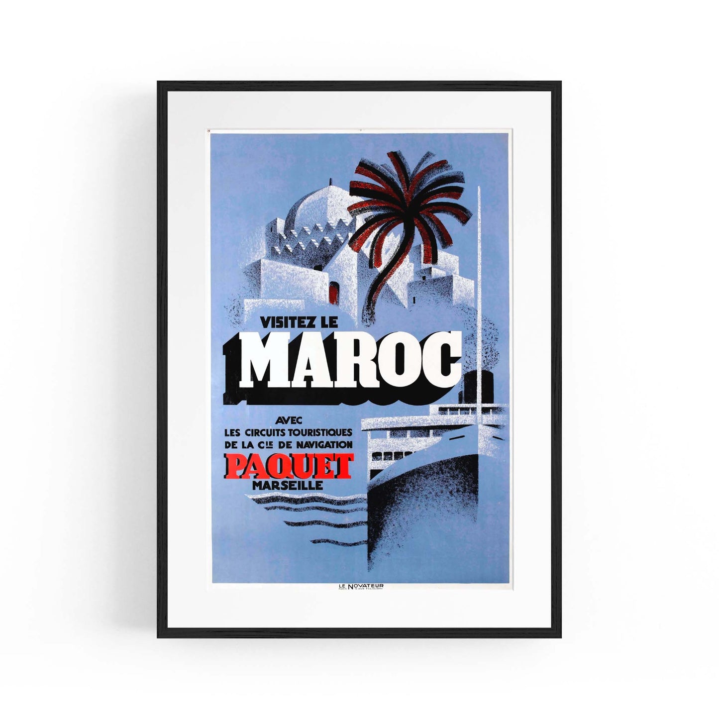 Maroc (Morocco) Vintage Travel Advert Wall Art - The Affordable Art Company