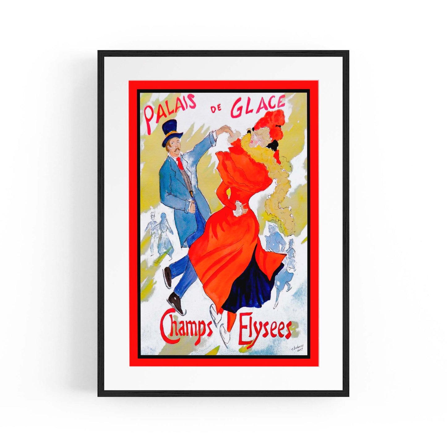French Palais de Glace Vintage Advert Wall Art - The Affordable Art Company