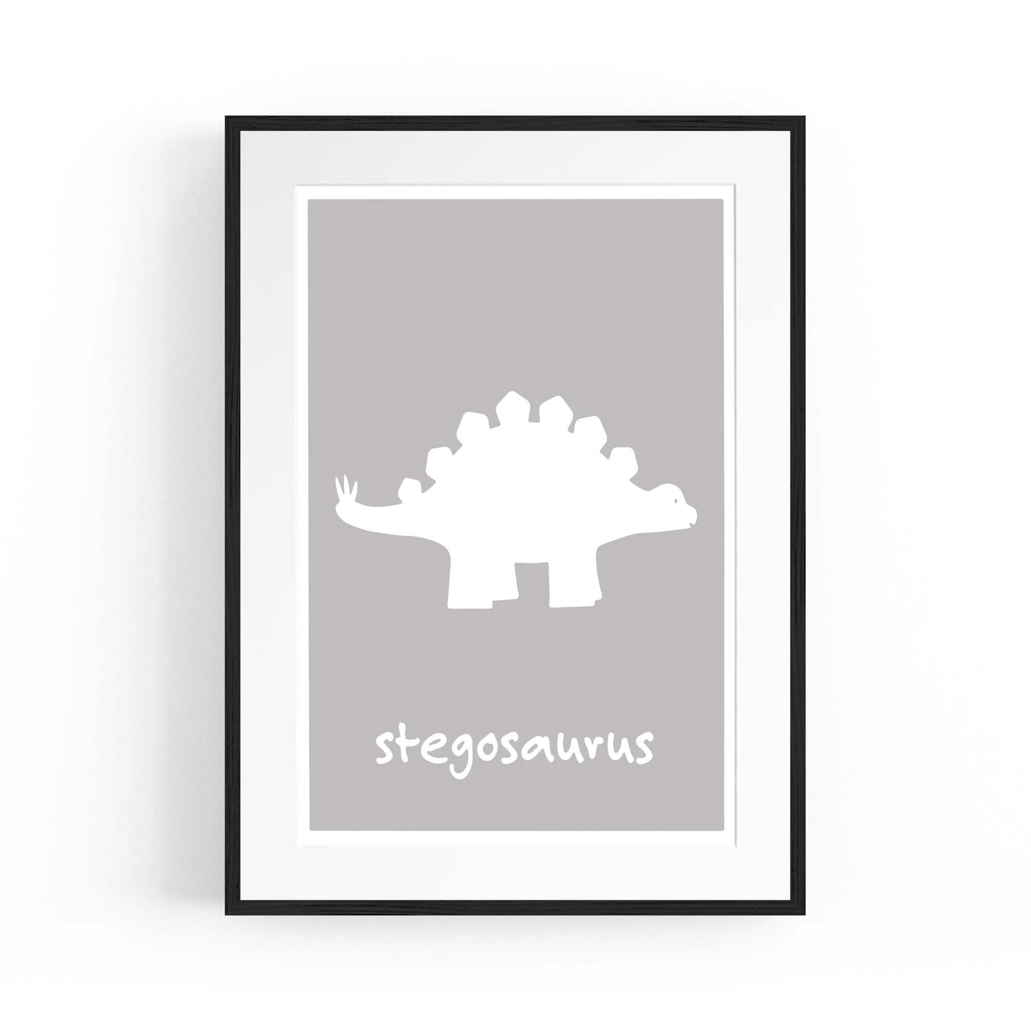 Stegosaurus Dinosaur Boys Bedroom Nursery Art - The Affordable Art Company