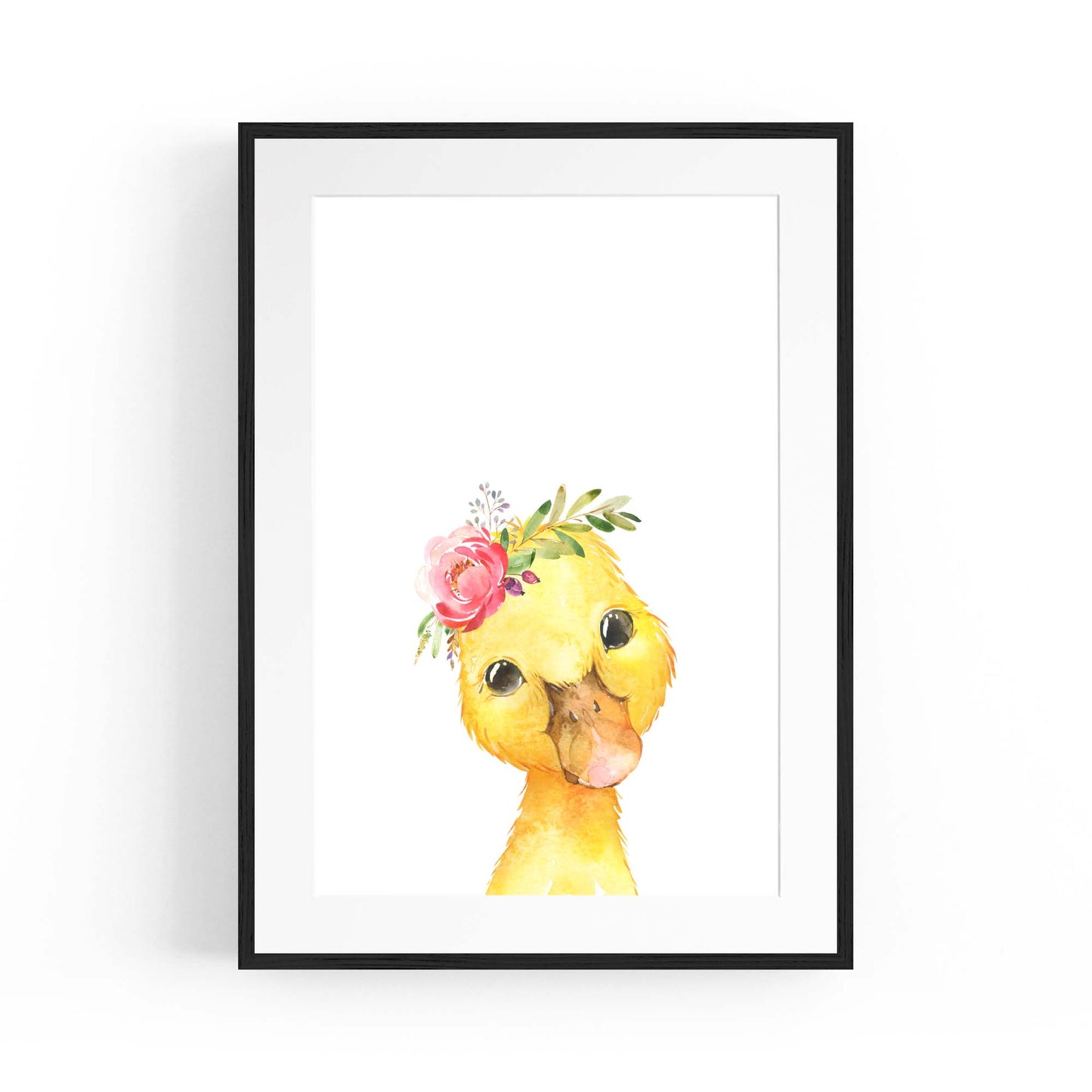 Cute Baby Duck Nursery Animal Gift Wall Art - The Affordable Art Company