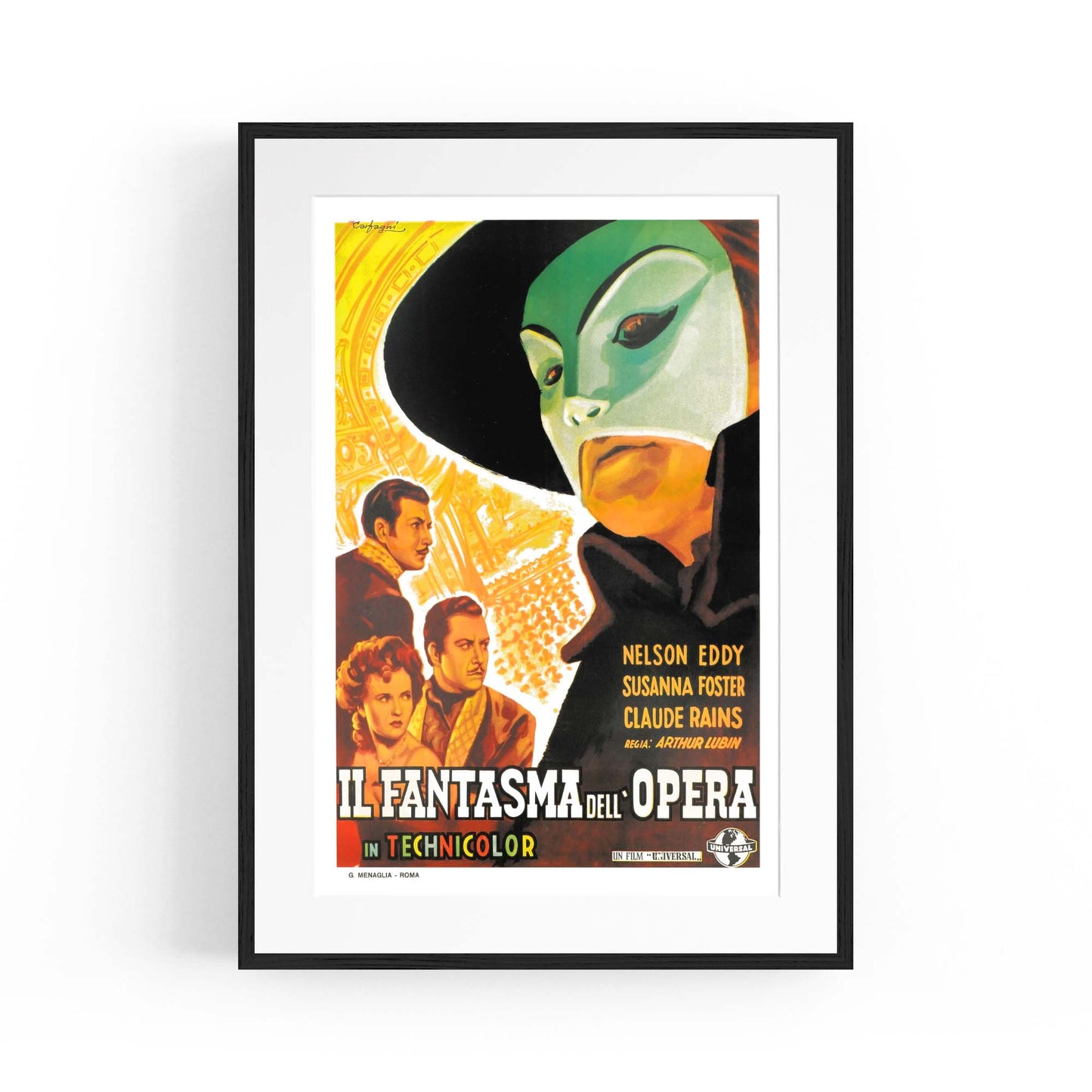 French Phantom of the Opera Vintage Advert Art - The Affordable Art Company