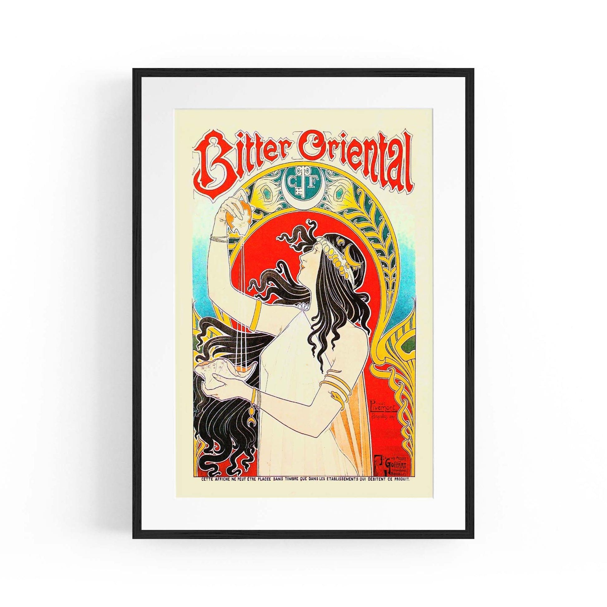 Vintage Bitter Cafe Advert Wall Art - The Affordable Art Company