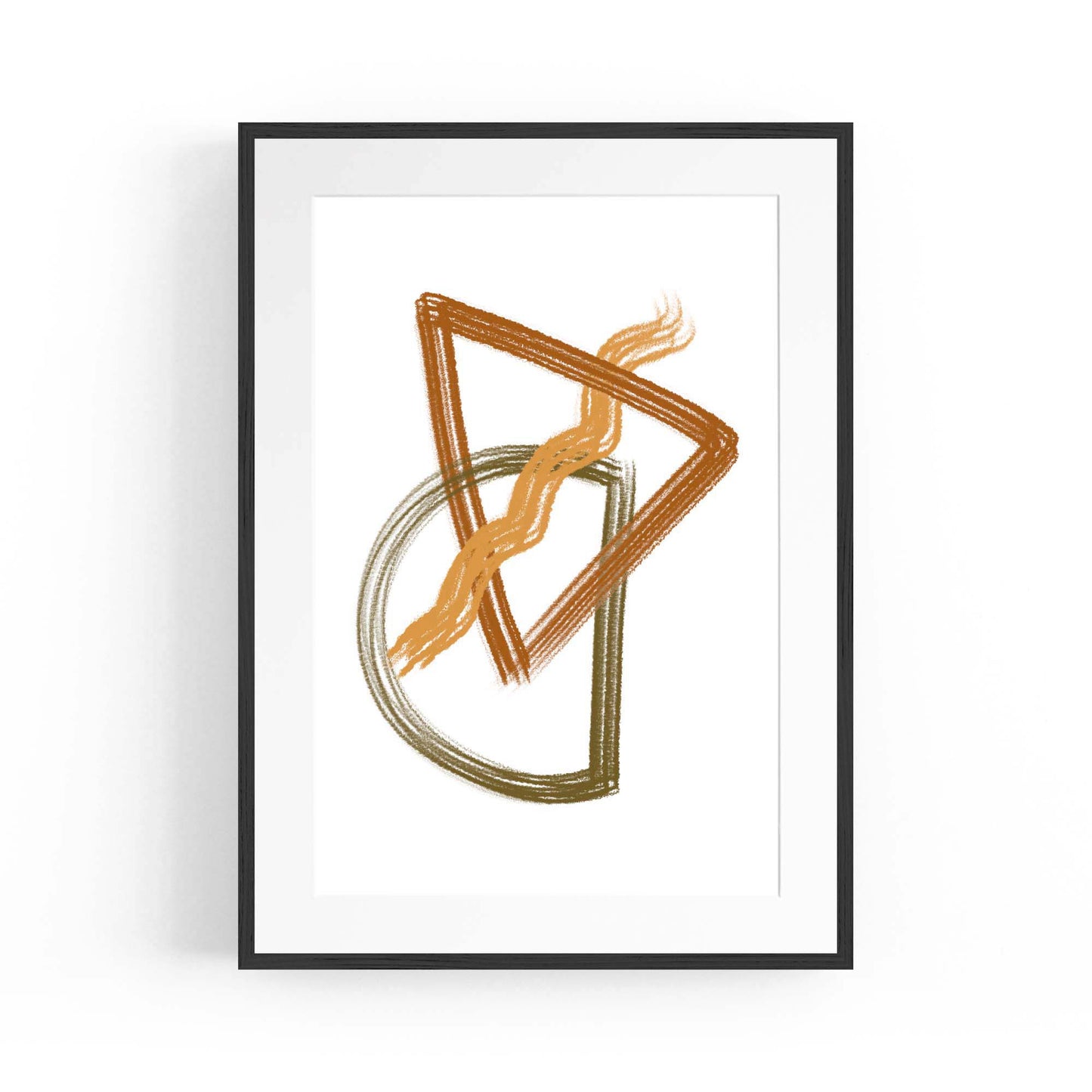 Abstract Minimal Shape Modern Artwork Wall Art #1 - The Affordable Art Company