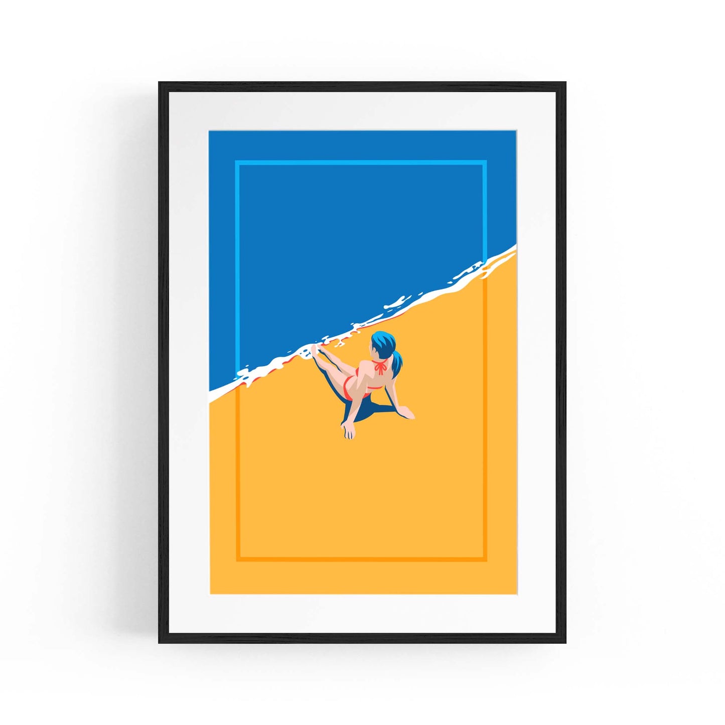 Retro Beach Summer Fashion Fun Glamour Wall Art #2 - The Affordable Art Company