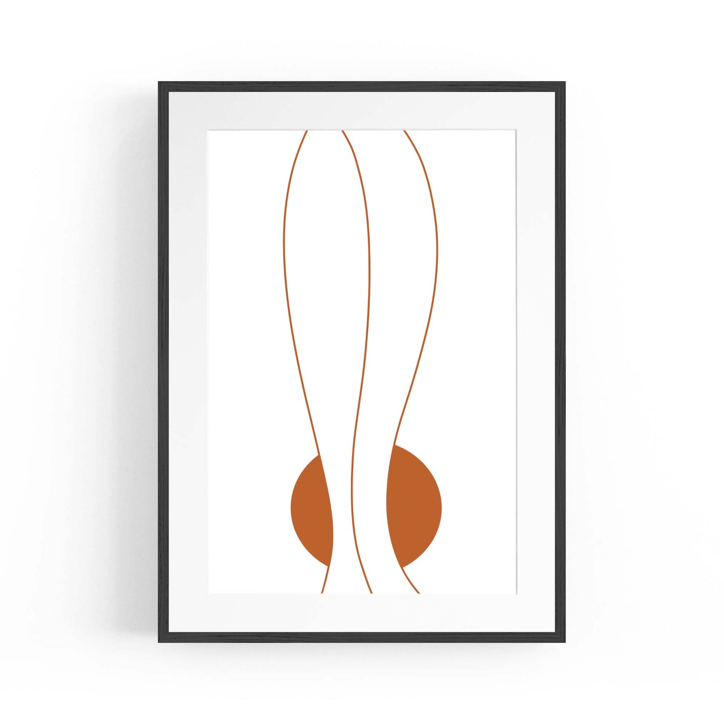 Minimal Waves Line Abstract Wall Art #7 - The Affordable Art Company
