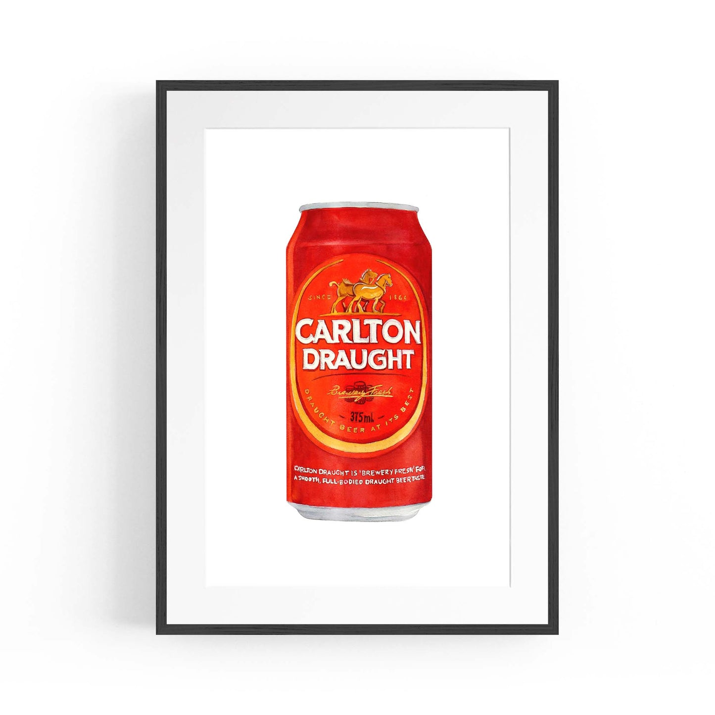 Carlton Draught Tinnie Painting Man Cave Gift Art - The Affordable Art Company