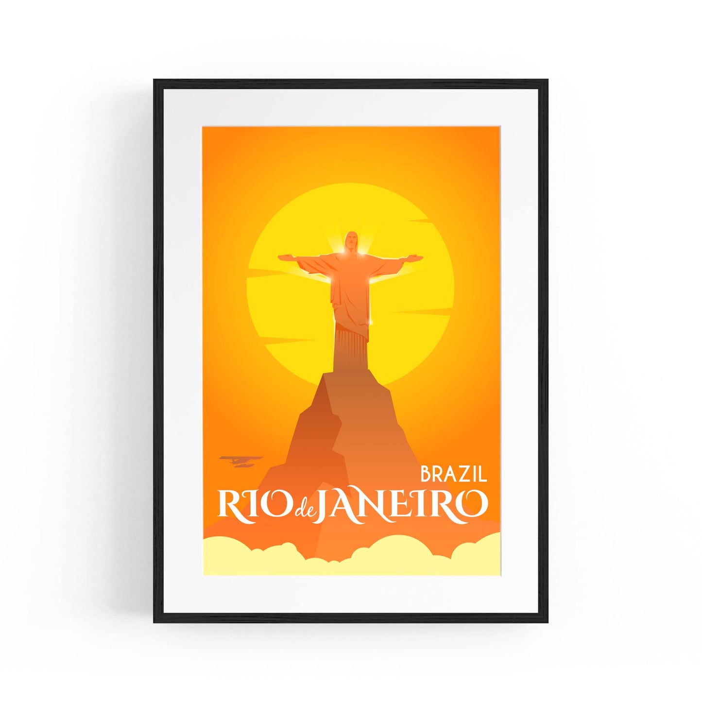 Retro Rio De Janeiro Brazil Vintage Travel Wall Art #2 - The Affordable Art Company