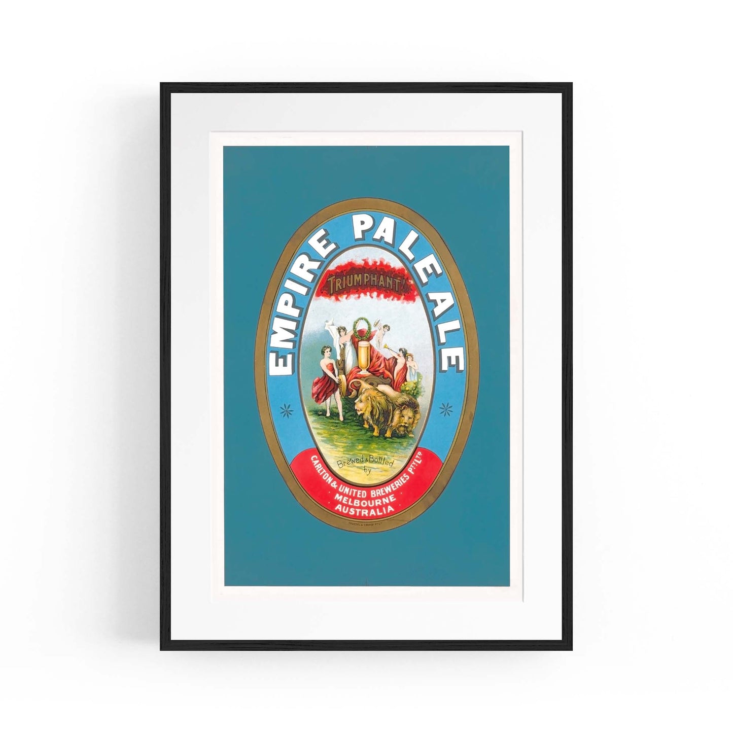 Empire Pale Ale Brewery Vintage Beer Wall Art - The Affordable Art Company