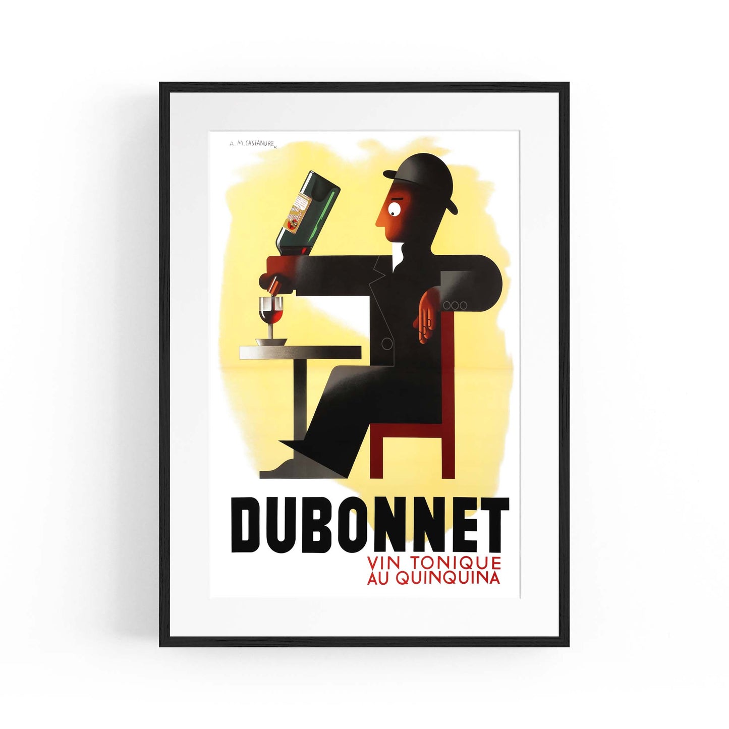 Vin Tonique Dubonnet Vintage Advert Wall Art - The Affordable Art Company