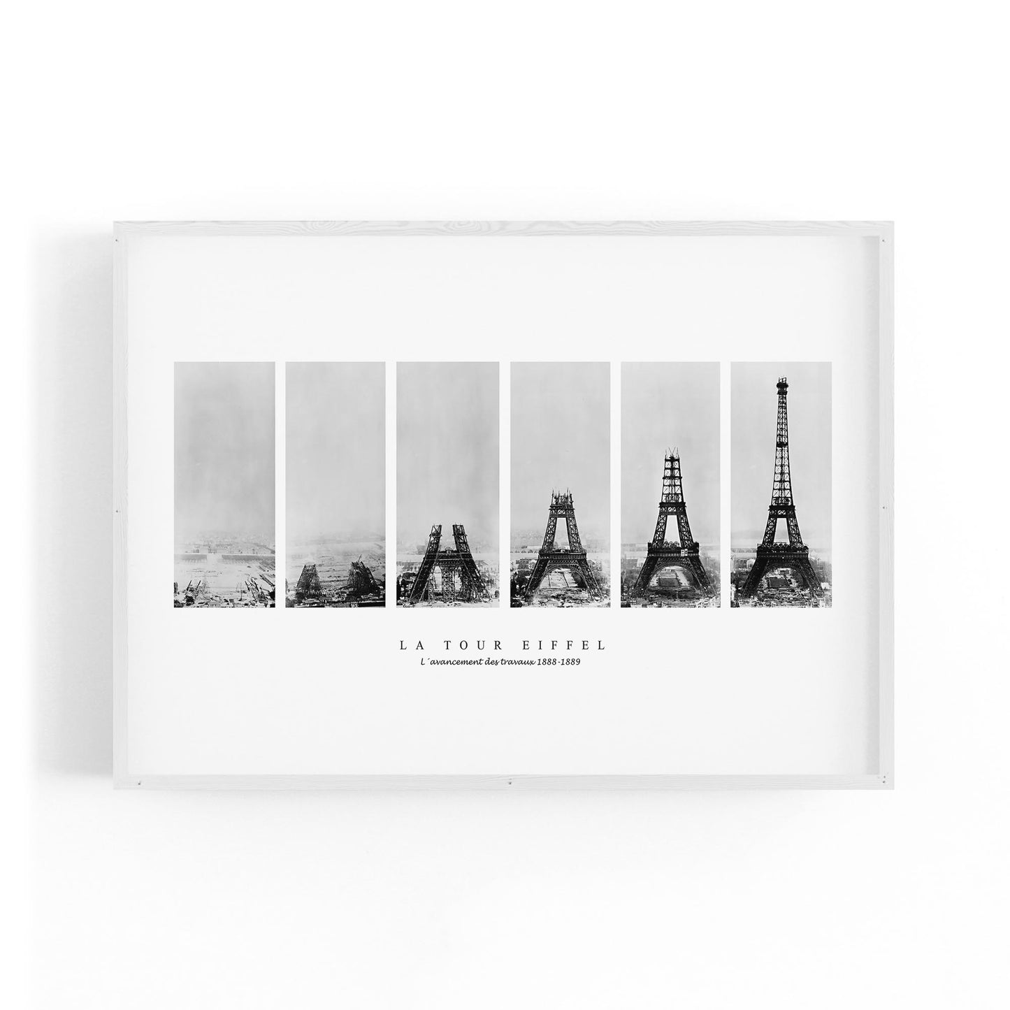 Eiffel Tower Construction Photographs Wall Art - The Affordable Art Company