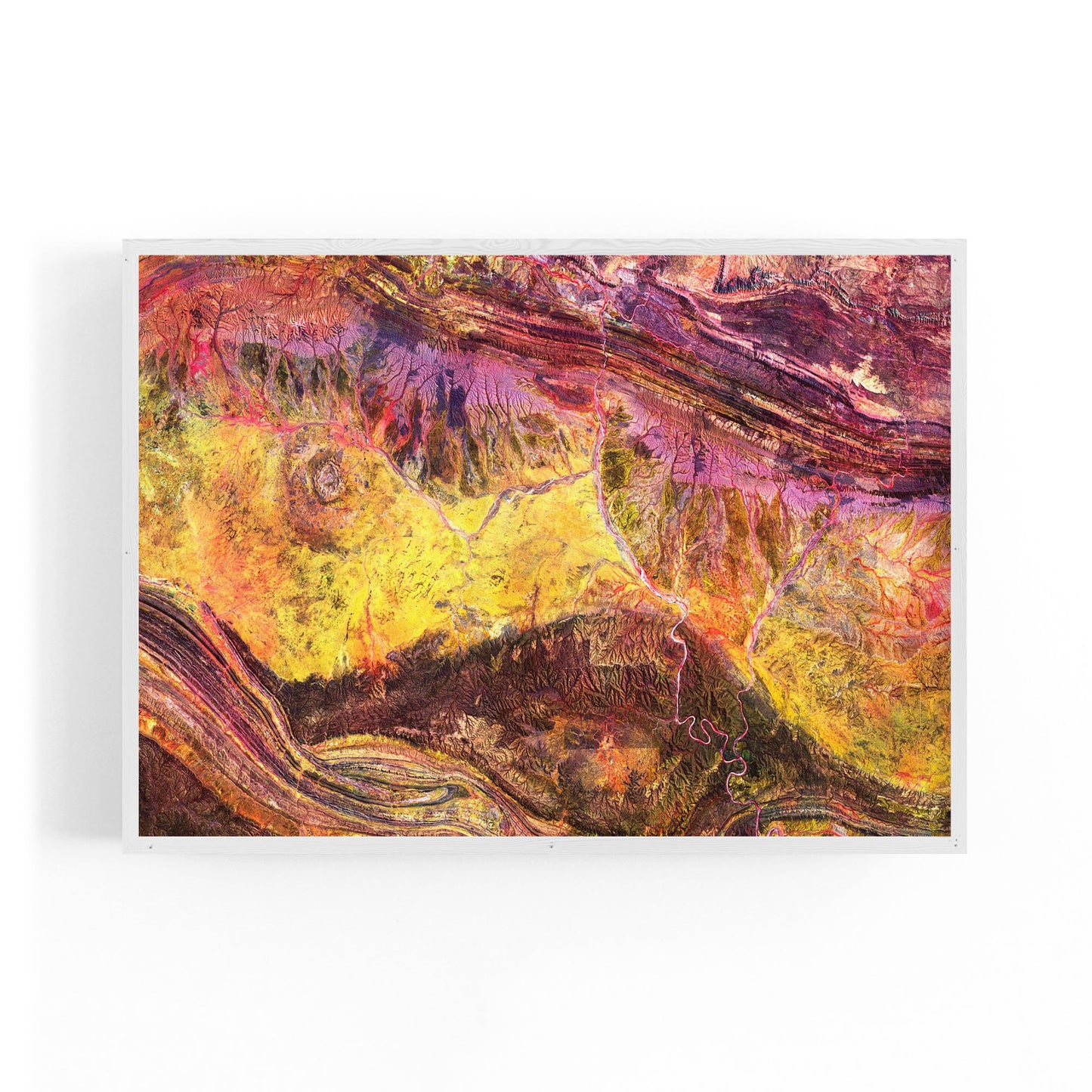 Meteorite Crater Australia Aerial Photograph Wall Art - The Affordable Art Company