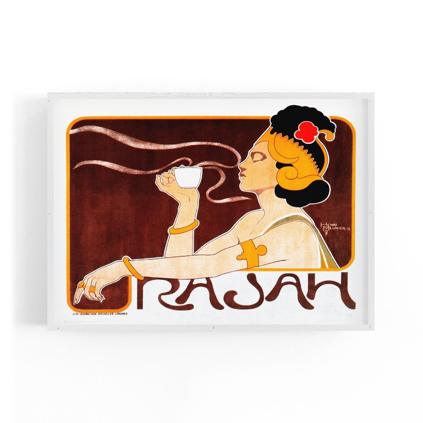 Rajah Coffee Vintage Advert Cafe Kitchen Wall Art - The Affordable Art Company