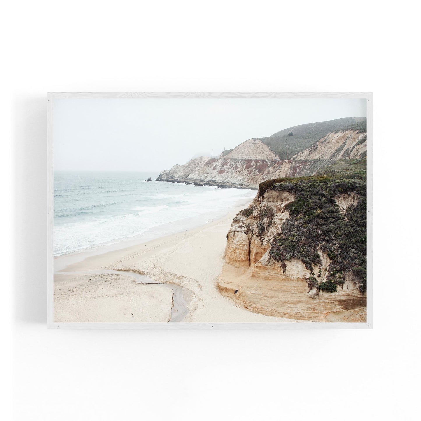 Bluff Beach Coastal Photograph Coast Wall Art - The Affordable Art Company