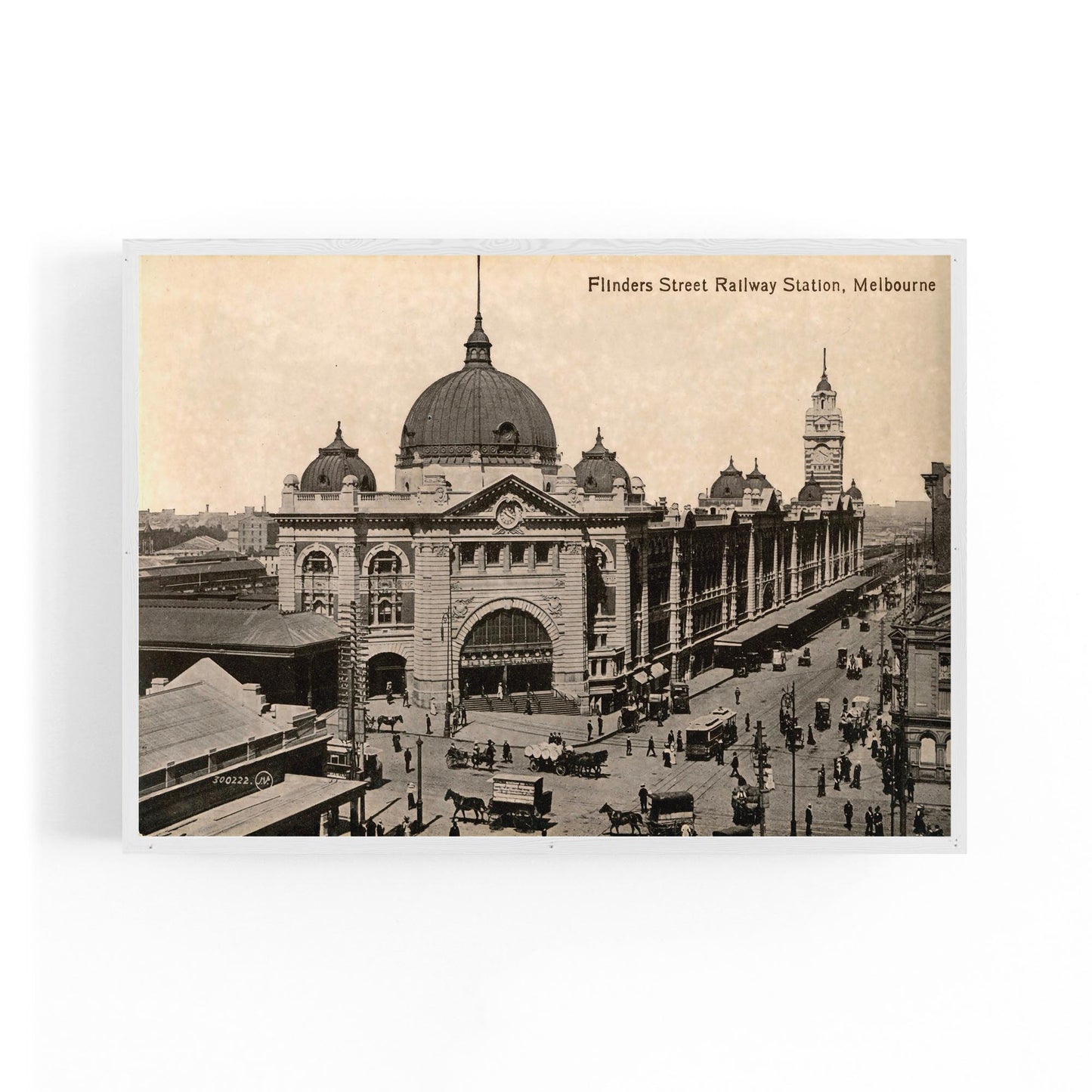 Flinders St Station Melbourne Vintage Photograph Art #2 - The Affordable Art Company