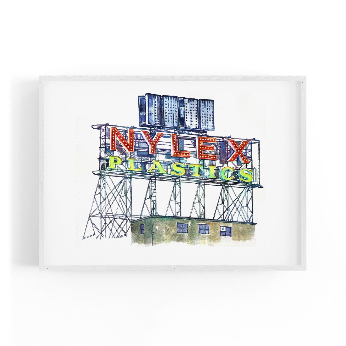 Nylex Sign, Richmond Melbourne Painting Wall Art - The Affordable Art Company