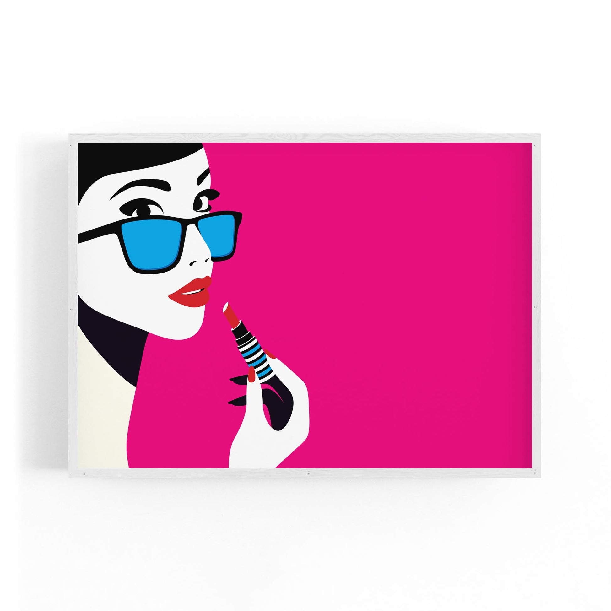 Retro Lipstick Fashion Girls Bedroom Wall Art #2 - The Affordable Art Company