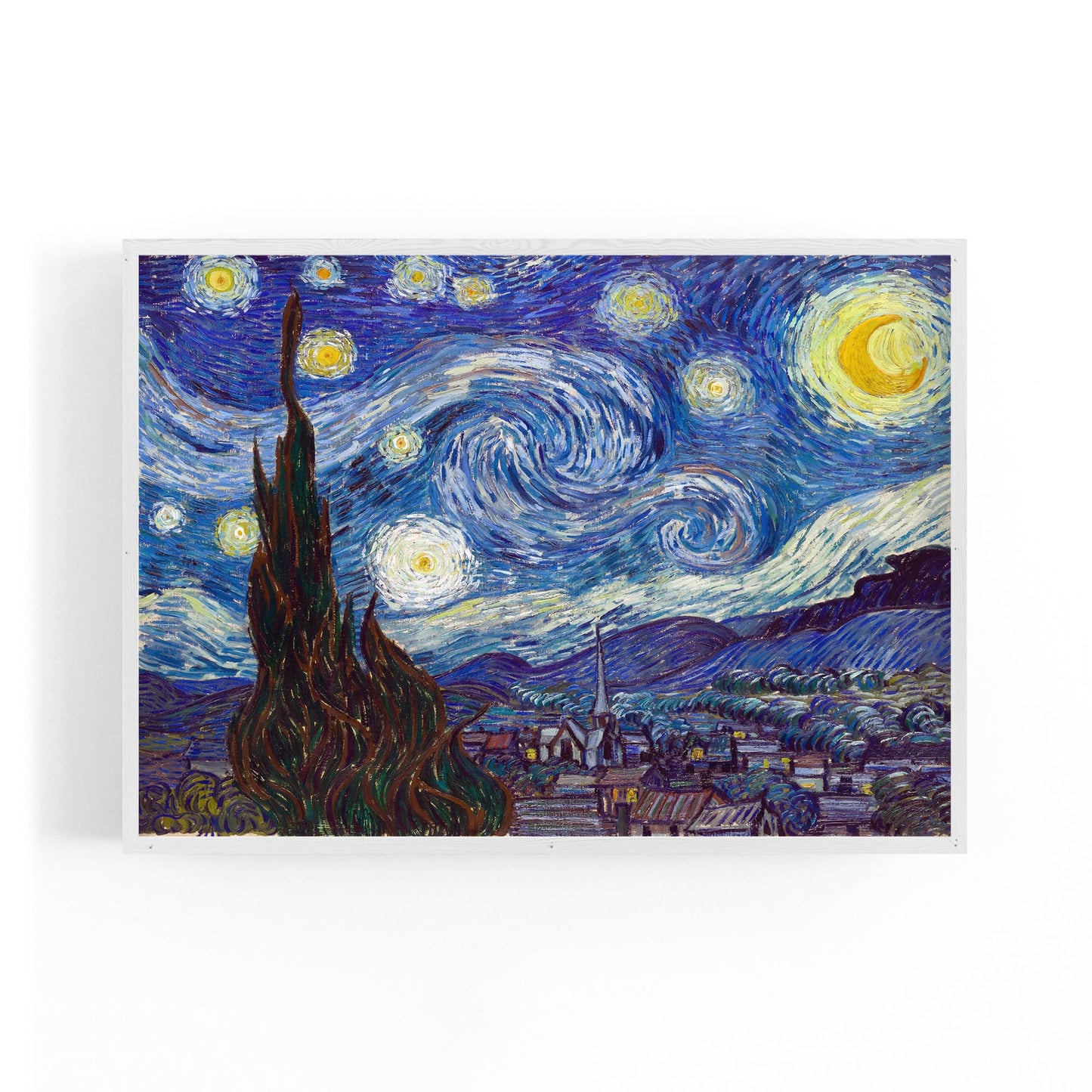 Starry Night by Vincent Van Gogh Painting Wall Art - The Affordable Art Company